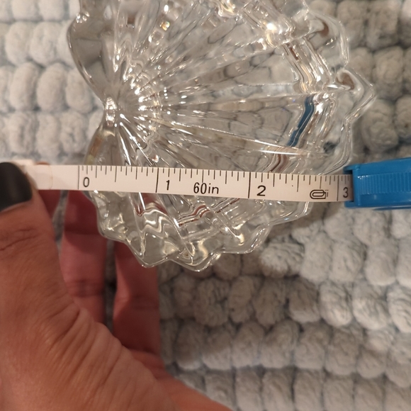 VINTAGE Crystal Jewelry Box | Heart Shaped Trinket Box - Picture 11 of 14